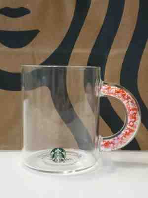 Brand New *Rare* Starbucks 2020 Valentine's Day Clear Glass 12oz Mug Limited Ed. - Sold on eBay Jan, 9th 2020 for $41.00