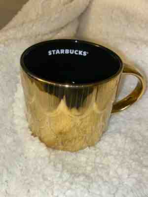 NEW 14 oz 2019 Starbucks high gloss Gold Metallic Siren scale cup - Sold on eBay Jan, 9th 2020 for $21.99