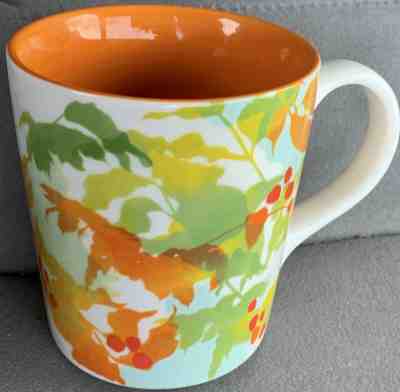 STARBUCKS 2008 Fall Leaves Autumn Orange White Berries 14 oz MUG Cup  - Sold on eBay Jan, 9th 2020 for $18.00