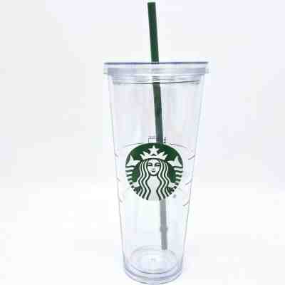 Starbucks Venti Clear Double Wall Acrylic Cold Cup Tumbler 24 oz - Sold on eBay Jan, 9th 2020 for $18.99