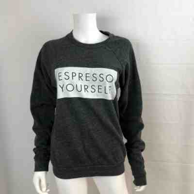 Starbucks Reserve Palmer Cash Espresso Yourself  Crewneck Sweatshirt Medium Gray - Sold on eBay Jan, 9th 2020 for $49.00