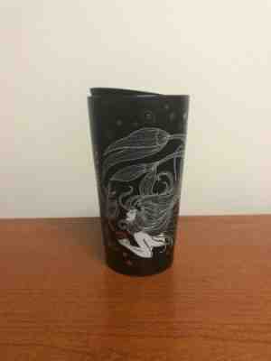 NEW 2019 Starbucks Holiday Siren Mermaid Travel Mug Ceramic Cup 12oz Black Gold - Sold on eBay Jan, 9th 2020 for $30.99