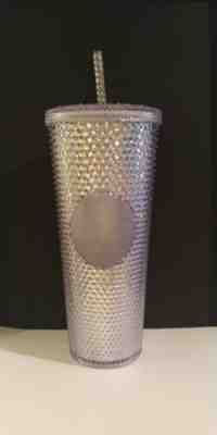 Starbucks Platinum Iridescent Studded Venti Cold Cup Tumbler 2019 Holiday - Sold on eBay Jan, 9th 2020 for $21.00