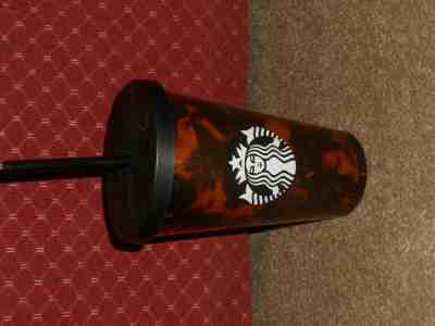 Starbucks Tortoise Shell Tumbler Black Brown Cold Cup With Straw 16oz 2019 NEW - Sold on eBay Jan, 9th 2020 for $23.50