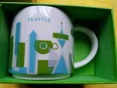 Starbucks Seattle WA City Cup Mug "You Are Here" YAH Collection 14 Oz 2013 - Sold on eBay Jan, 9th 2020 for $22.35