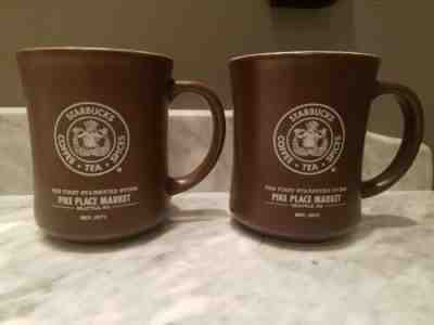 Starbucks Mug First Store Pike Place Market Coffee Cup 2008 Brown 16oz Mermaid - Sold on eBay Jan, 9th 2020 for $33.99