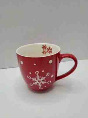Starbucks Coffee SNOWFLAKE 16oz Mug Cup Holiday 2007 Red Christmas Debossed EUC - Sold on eBay Jan, 9th 2020 for $34.99
