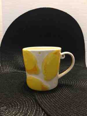 Starbucks Yellow Mug Cup Coffee Tea Hot Chocolate Etched Lemons 2006 16 ounces - Sold on eBay Jan, 9th 2020 for $18.00