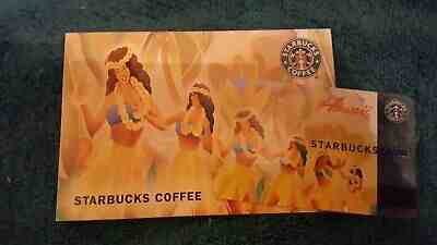 STARBUCKS HAWAII *2004* Light USED HULA GIRLS Gift Card w/NEW Sleeve  - Sold on eBay Jan, 9th 2020 for $18.15