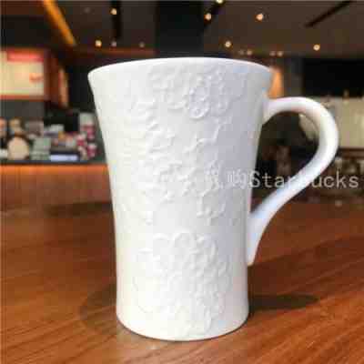 New Starbucks China 2017 Christmas Lace Mug 12oz - Sold on eBay Jan, 9th 2020 for $25.00