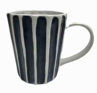 2008 Starbucks Coffee Coffee Tea Cup Mug White Blue Stripe Ceramic 12 oz - Sold on eBay Jan, 9th 2020 for $15.57