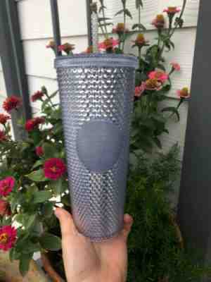 NEW Winter Holiday Starbucks 2019 Venti Bling Platinum Studded Tumbler - Sold on eBay Jan, 9th 2020 for $23.50