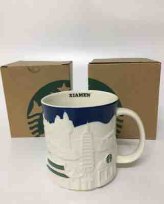 New Rare China 2016 Starbucks Xiamen City Relief Mark Mug Special Limited 16oz - Sold on eBay Jan, 9th 2020 for $32.00