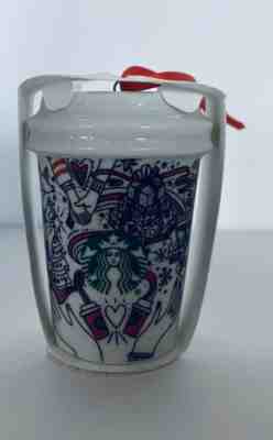 NEW Starbucks 2017 Christmas Holiday Mini Mug Ornament Ceramic OOS FREE SHIP - Sold on eBay Jan, 8th 2020 for $15.00