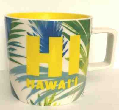 New 2016 Starbucks Hawaii Collection HI Coffee Mug Cup Palm Leaves 14 oz - Sold on eBay Jan, 8th 2020 for $26.99