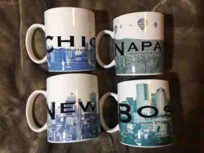 STARBUCKS Coffee Cups 2007 Skyline Series #1 Collector Set