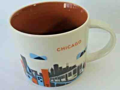 Starbucks Chicago mug cup You Are Here Collection 2015 Water Tower Navy Pier  - Sold on eBay Jan, 8th 2020 for $28.00