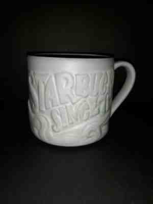 Starbucks Coffee Mug 2016 Gray Starbucks Since 71 Raised Mermaid Siren 12 oz. - Sold on eBay Jan, 8th 2020 for $15.00