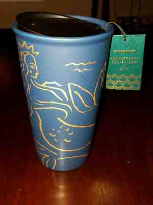 Starbucks Gold Siren on Blue Double Wall Tumbler 2017 Brand New in Box - Sold on eBay Jan, 8th 2020 for $48.00