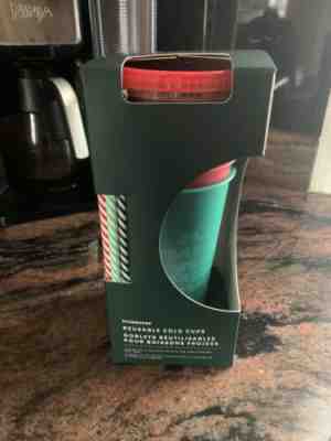 NEW 2019 Starbucks Holiday Reusable Cold Cup Set Of 5 With Lids and Straws - Sold on eBay Jan, 8th 2020 for $20.00