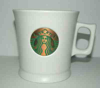 Starbucks 2014 Copper Mermaid Siren Collection White Coffee Mug Bronze - Sold on eBay Jan, 8th 2020 for $23.99