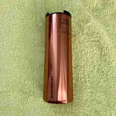 NEW Winter Holiday Starbucks 2019 ROSE GOLD Tumbler 16oz VACUUM INSULATED - Sold on eBay Jan, 8th 2020 for $20.00