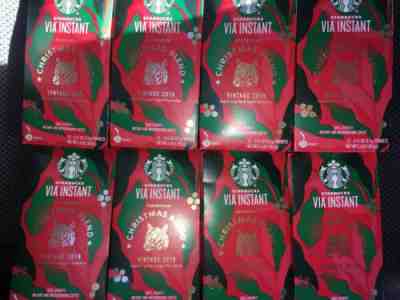 8 Starbucks Via Christmas Blend Vintage 2019 Instant Coffee 96 Packs Free Ship - Sold on eBay Jan, 8th 2020 for $89.95