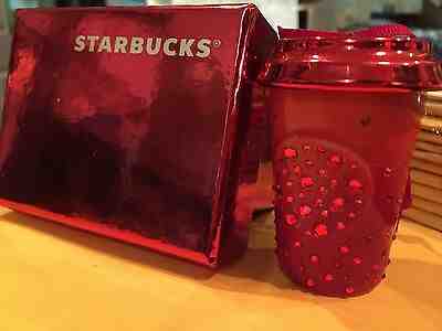  Starbucks Swarovski Red Crystals Ceramic Ornament - Sold on eBay Jan, 8th 2020 for $36.00