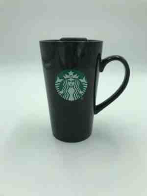 Starbucks Logo Siren Double Wall Ceramic Travel Mug 16 Oz W Top Black Tumbler - Sold on eBay Jan, 8th 2020 for $22.24