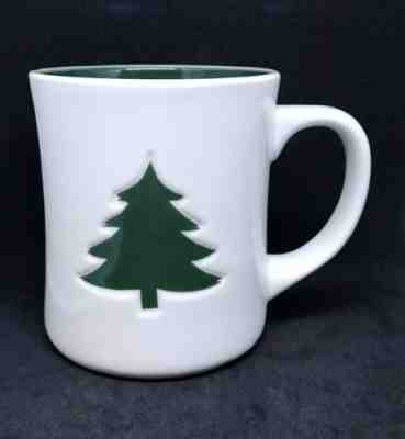 2008 Starbucks Christmas Tree Mug 12 Oz. Starbucks Coffee White Green Holiday - Sold on eBay Jan, 8th 2020 for $19.99