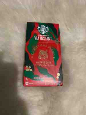 Starbucks VIA® Christmas Blend ??Vintage 2019 - 1 Box - 12 Packets - Sold on eBay Jan, 8th 2020 for $15.00
