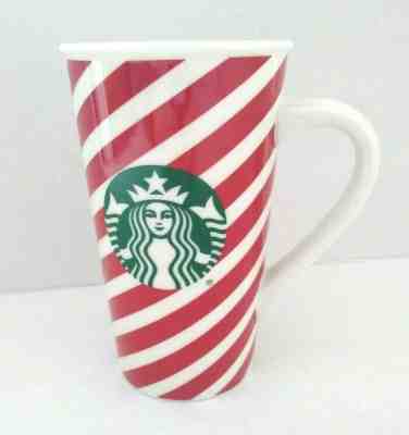 Starbucks Mug 2019 Christmas Holiday Candy Cane 16 oz Ceramic Tall Coffee Latte - Sold on eBay Jan, 8th 2020 for $24.99