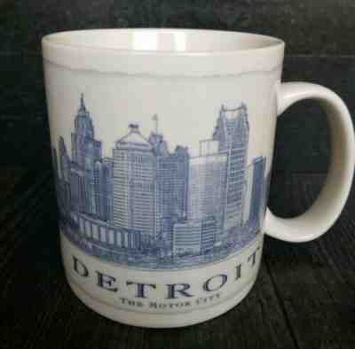 Starbucks Detroit 2007 Architecture Coffee Mug Cup Motor City 18 Oz EUC - Sold on eBay Jan, 8th 2020 for $19.99