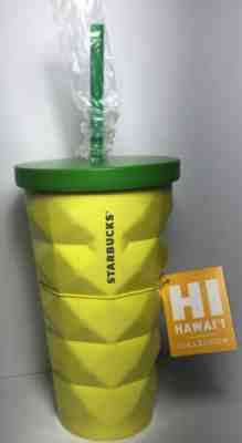 Starbucks 2016 Hawaii Pineapple Tumbler Grande Metal 16 oz. - Brand New! - Sold on eBay Jan, 7th 2020 for $28.90