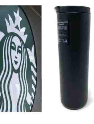 16 oz Starbucks Stainless Steel Travel Tumbler - Matte Black Cool/Hot 4 Hrs - Sold on eBay Jan, 7th 2020 for $25.99