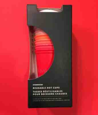 STARBUCKS REUSABLE HOT CUPS 2019 HOLIDAY CHRISTMAS WINTER 6 Pack Lids Reds New - Sold on eBay Jan, 7th 2020 for $19.99