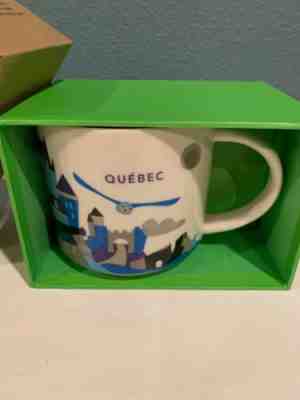 STARBUCKS Been There series Coffee Mug Cup 14 oz Quebec NIB - Sold on eBay Jan, 7th 2020 for $24.99