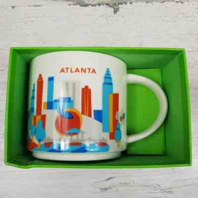 STARBUCKS City Of ATLANTA Mug YOU ARE HERE Collection 14 Oz 2016 Original BOX - Sold on eBay Jan, 7th 2020 for $17.99