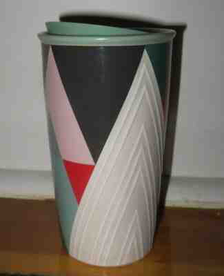 Starbucks Ceramic Tumbler / reusable cup Geometric Tree 12 fl oz - Sold on eBay Jan, 7th 2020 for $21.99