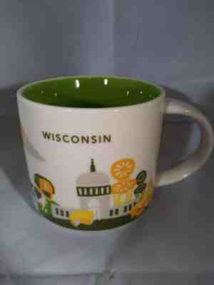 2013 RARE Starbucks Coffee Mug - WISCONSIN You are Here - UNION CHAIRS - 14 oz - Sold on eBay Jan, 7th 2020 for $24.99