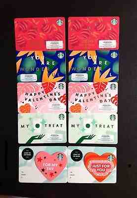 ???????? STARBUCKS " I " / " ????" / "??" & NO MARKER GIFT CARD - LOT OF 10 PCS. - NEW - Sold on eBay Jan, 7th 2020 for $37.98