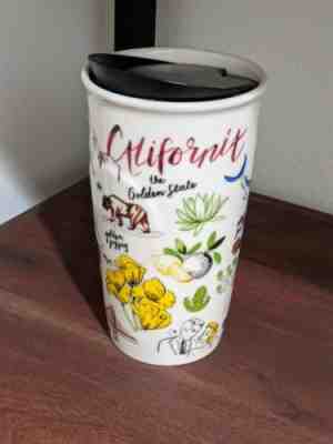 Starbucks 2016 California Golden State 10oz Ceramic Tumbler Travel Mug NEW w/UPC