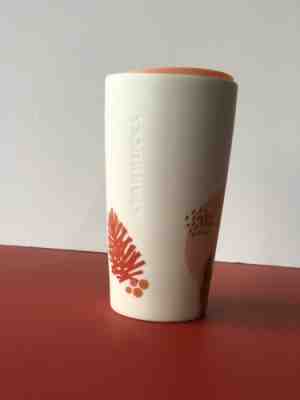 Starbucks 2019 Ceramic Holiday Traveler 12oz Tumbler Cup Mug Pink Pine Berries - Sold on eBay Jan, 7th 2020 for $29.99