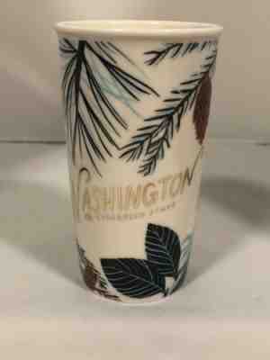 Starbucks 2017 Washington Evergreen State Ceramic Travel Tumbler 12 Oz No Lid - Sold on eBay Jan, 7th 2020 for $25.99