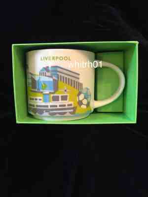 Starbucks Liverpool YAH Mug Albert England Guitar Mersey Soccer You Are Here New