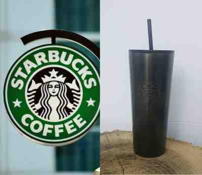 24Oz Starbucks Charcoal Grey Stainless Steel Double Walled Cold Tumbler w/Straw  - Sold on eBay Jan, 7th 2020 for $24.99