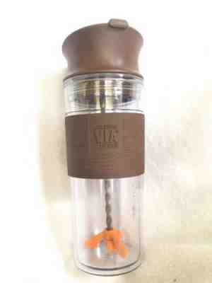 New Starbucks VIA Ready Brew Swirl Tumbler by BODUM Plastic Cup Tumbler Mixer - Sold on eBay Jan, 7th 2020 for $20.00