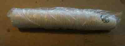 STARBUCKS 8oz Small FIRST SIP FEELING Disposable paper CUPS. Pack/sleeve of 55 - Sold on eBay Jan, 7th 2020 for $26.00