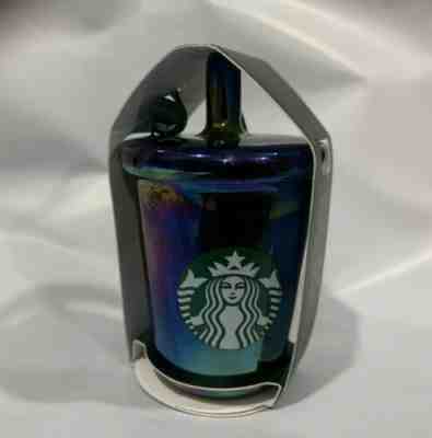Starbucks 2019 Iridescent Christmas Tree Ornament Black Purple Multi Color Rare - Sold on eBay Jan, 7th 2020 for $17.98