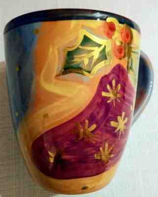 Starbucks Handpainted Christmas Stocking Mug Made In Italy - Sold on eBay Jan, 7th 2020 for $17.00